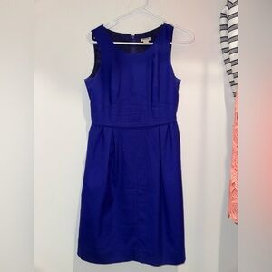 J. Crew Sleeveless Cobalt Blue Sheath Dress